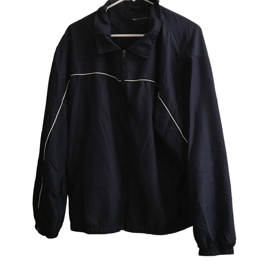 Tek Gear Navy Blue Collared Jacket Size XL